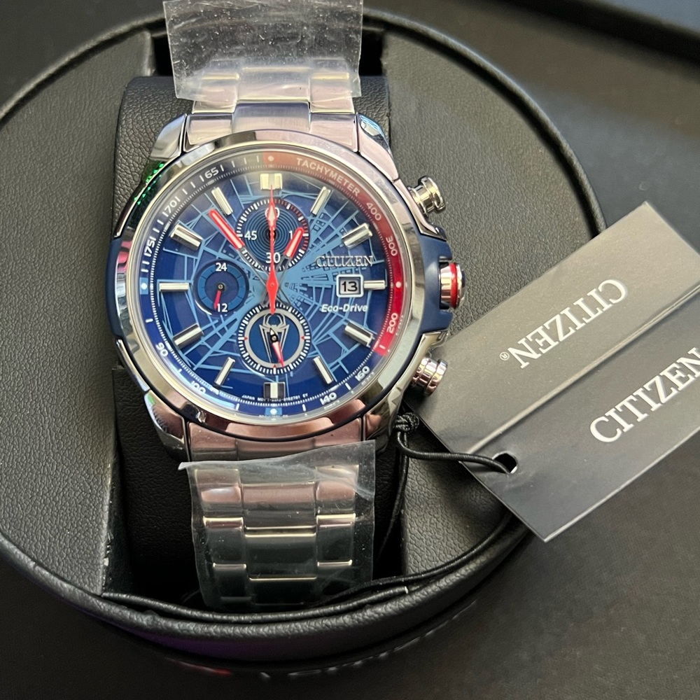Citizen Blue and Silver watch Marvel Edition (Spider-Man)